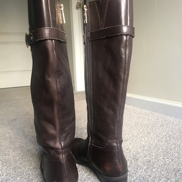 Tommy Hilfiger Leather Riding Boots - Picture 5 of 8